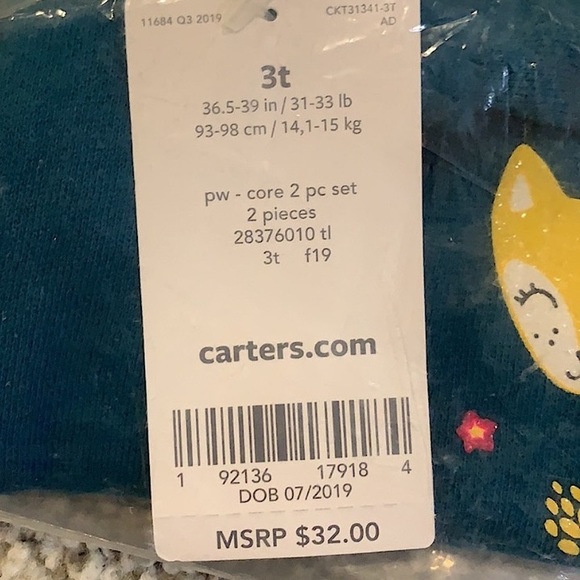 Carter Hello Lovely 2 piece set Size:3T - Picture 5 of 5